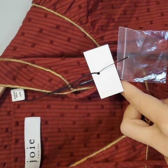 NWT Joie Womens Keena Fil Caupe Comfort Blouse Top sz XXS - Picture 6 of 10